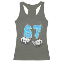 Ocean Water Wave Effect Printed Racerback Tank Top Six Seven Meme