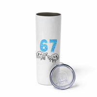 Ocean Water Wave Effect Printed Skinny Tumbler Six Seven Meme