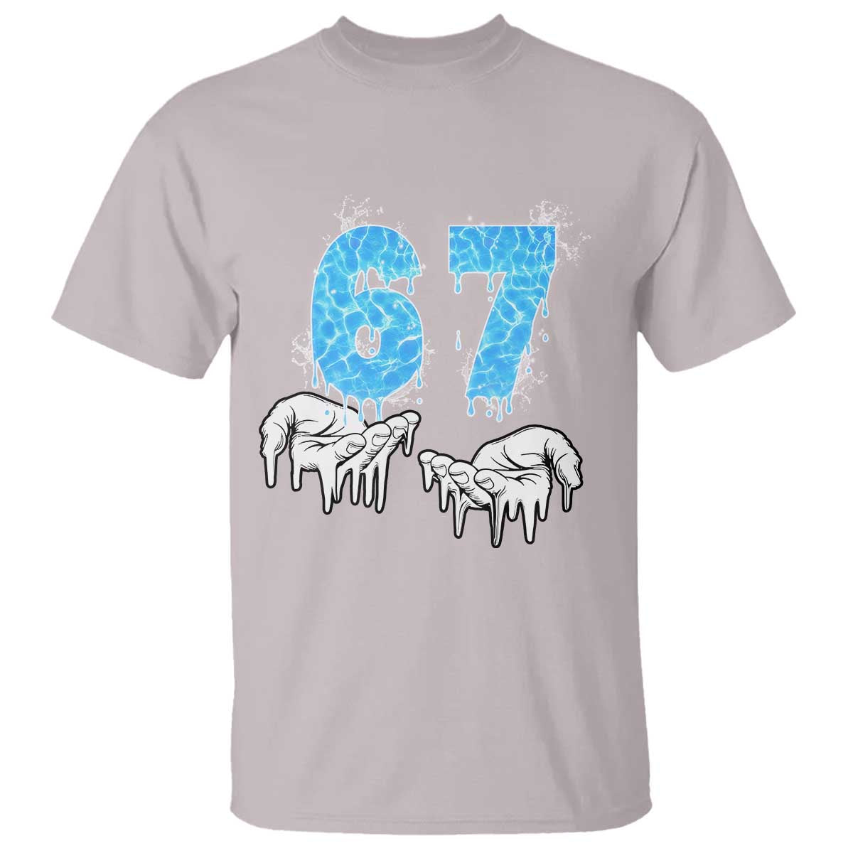 Ocean Water Wave Effect Printed T Shirt Six Seven Meme
