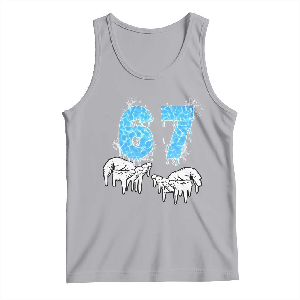 Ocean Water Wave Effect Printed Tank Top Six Seven Meme