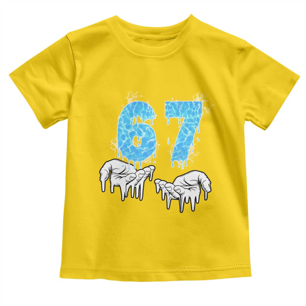 Ocean Water Wave Effect Printed Toddler T Shirt Six Seven Meme