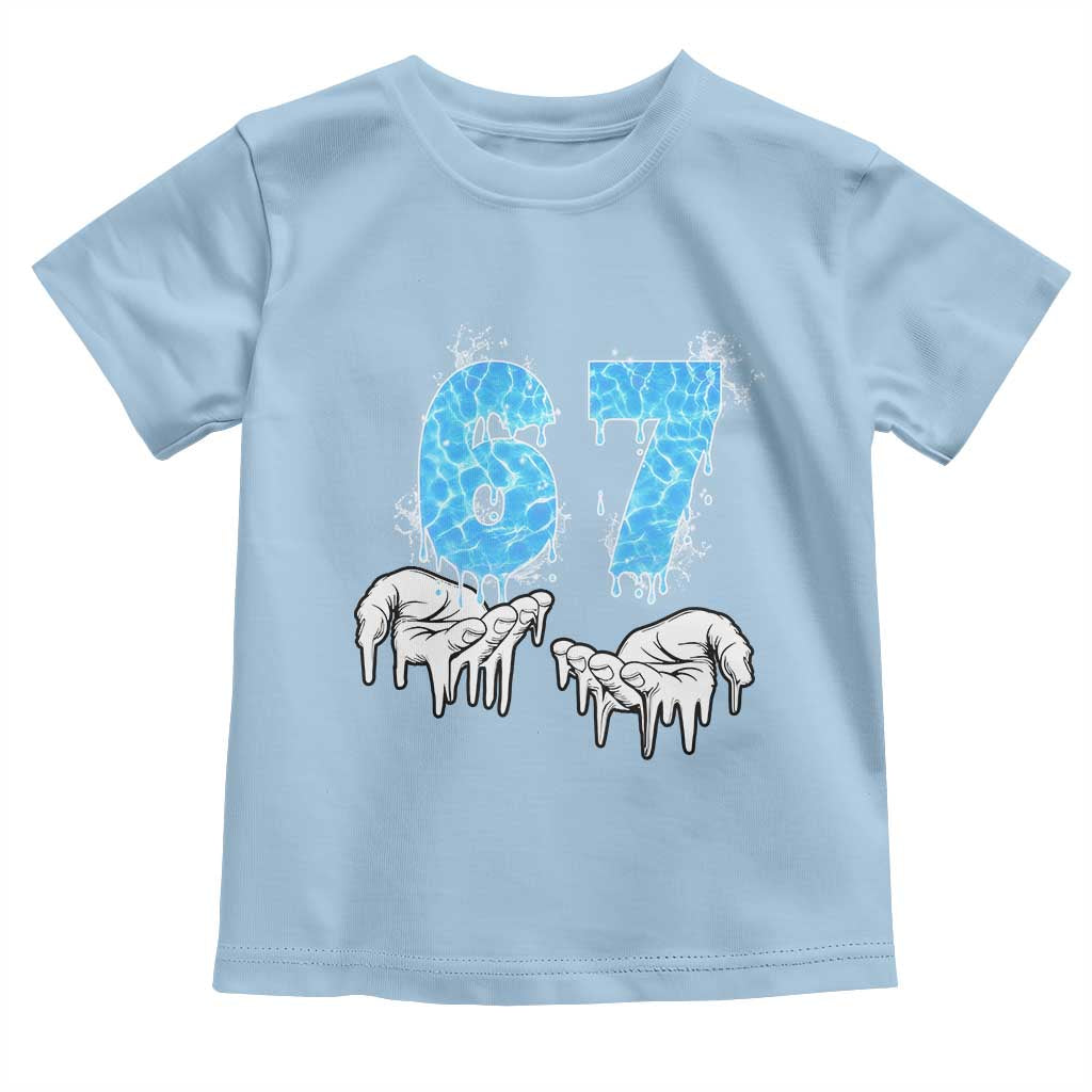Ocean Water Wave Effect Printed Toddler T Shirt Six Seven Meme