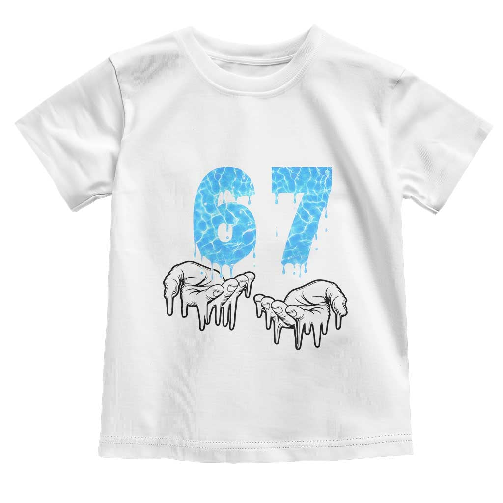 Ocean Water Wave Effect Printed Toddler T Shirt Six Seven Meme