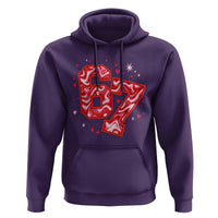 Glitch Swirl Effect Printed Six Seven Meme Hoodie Valentines Day Gift
