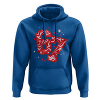 Glitch Swirl Effect Printed Six Seven Meme Hoodie Valentines Day Gift