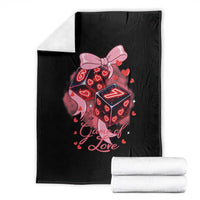 Funny The Game Of Love Six Seven Dice Meme Throw Blanket
