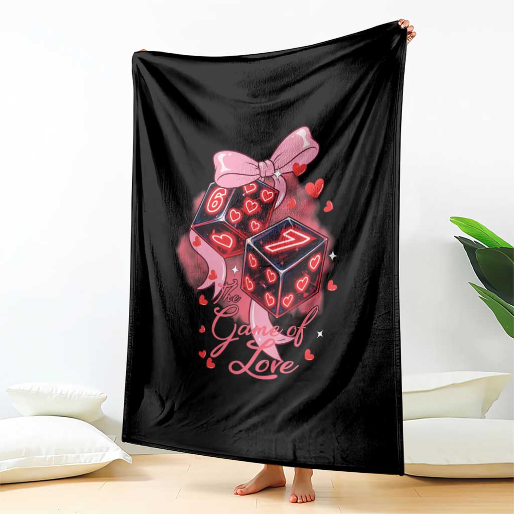 Funny The Game Of Love Six Seven Dice Meme Throw Blanket
