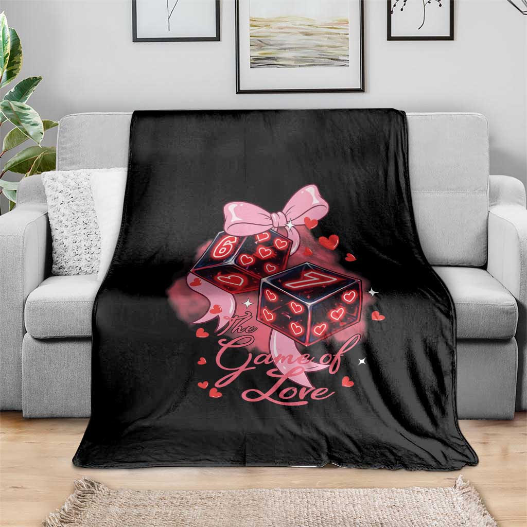 Funny The Game Of Love Six Seven Dice Meme Throw Blanket