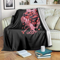 Funny The Game Of Love Six Seven Dice Meme Throw Blanket