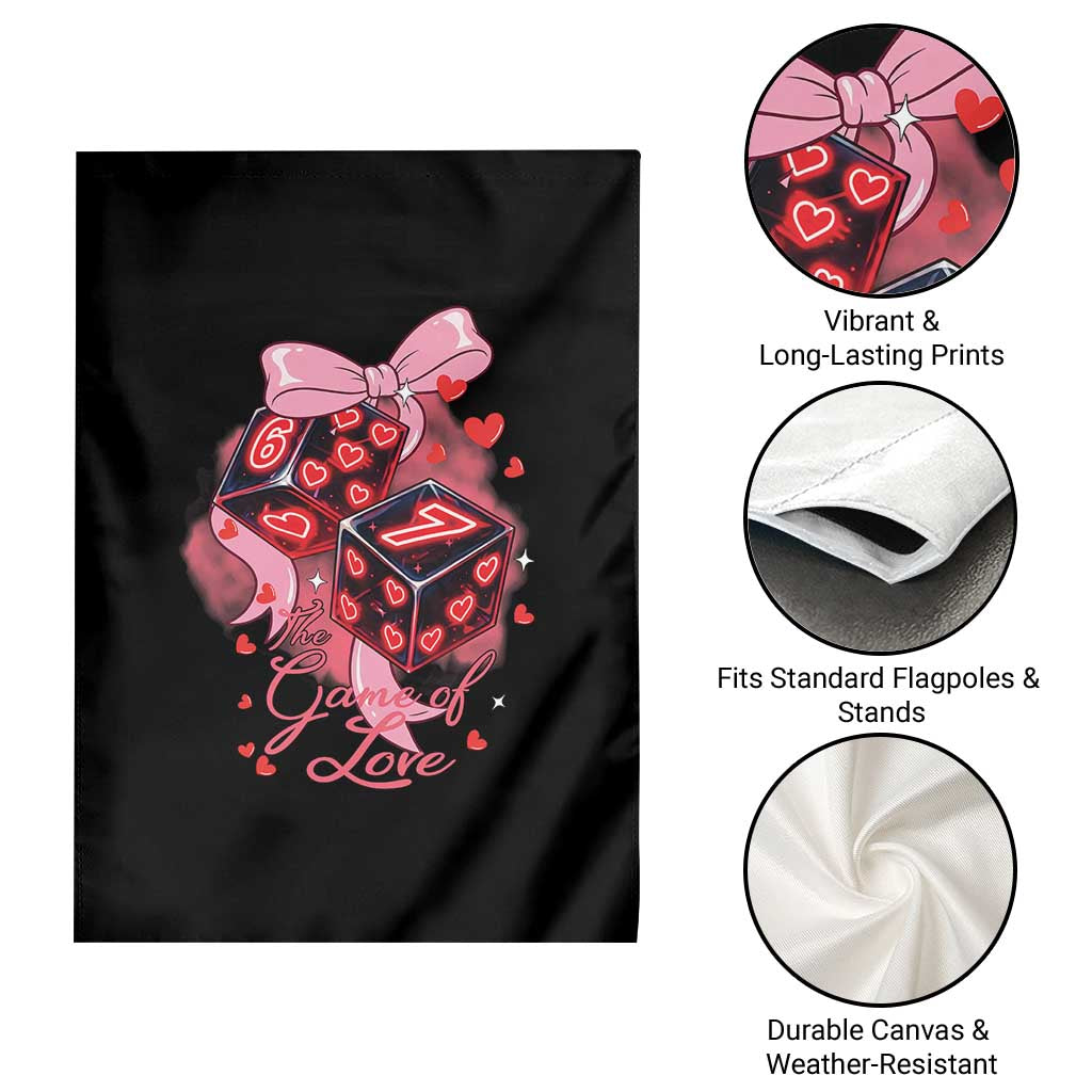 Funny The Game Of Love Six Seven Dice Meme Garden Flag