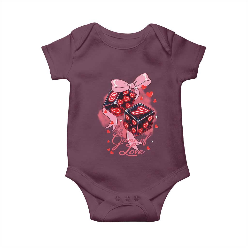 Funny The Game Of Love Six Seven Dice Meme Baby Onesie