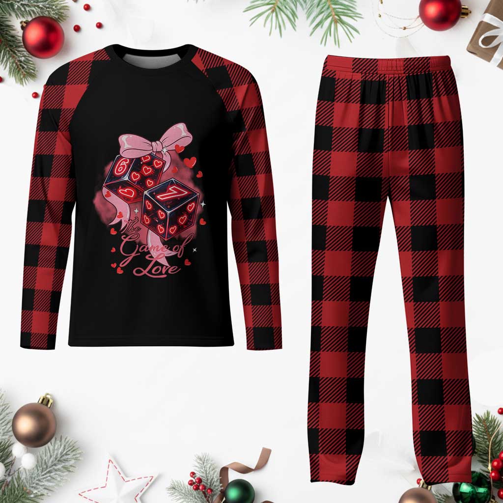 Funny The Game Of Love Six Seven Dice Meme Plaid Pajama Set