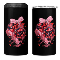 Funny The Game Of Love Six Seven Dice Meme 4 in 1 Can Cooler Tumbler