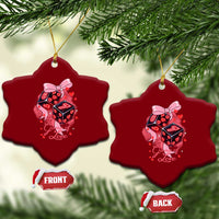 Funny The Game Of Love Six Seven Dice Meme Ceramic Ornament