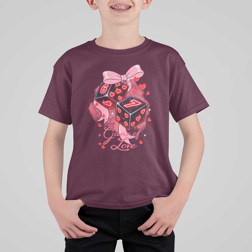 Funny The Game Of Love Six Seven Dice Meme T Shirt For Kid