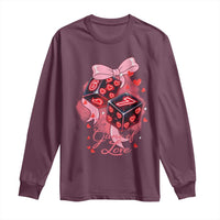 Funny The Game Of Love Six Seven Dice Meme Long Sleeve Shirt