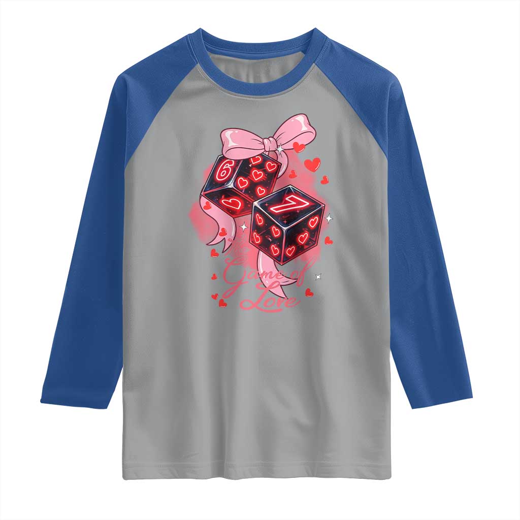 Funny The Game Of Love Six Seven Dice Meme Raglan Shirt