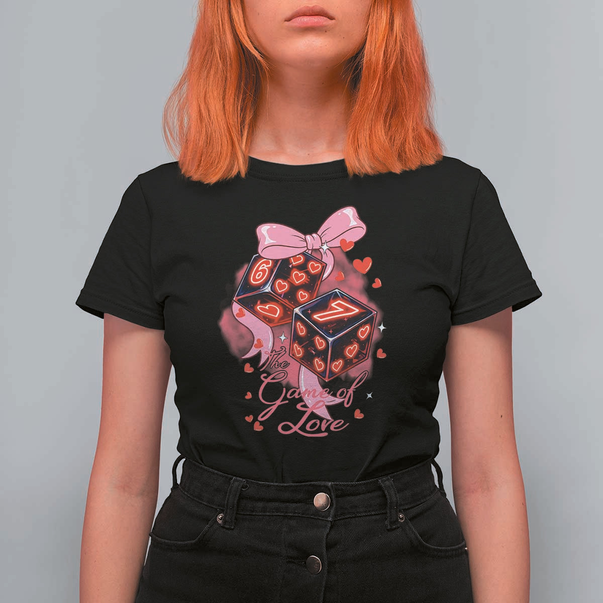Funny The Game Of Love Six Seven Dice Meme T Shirt For Women