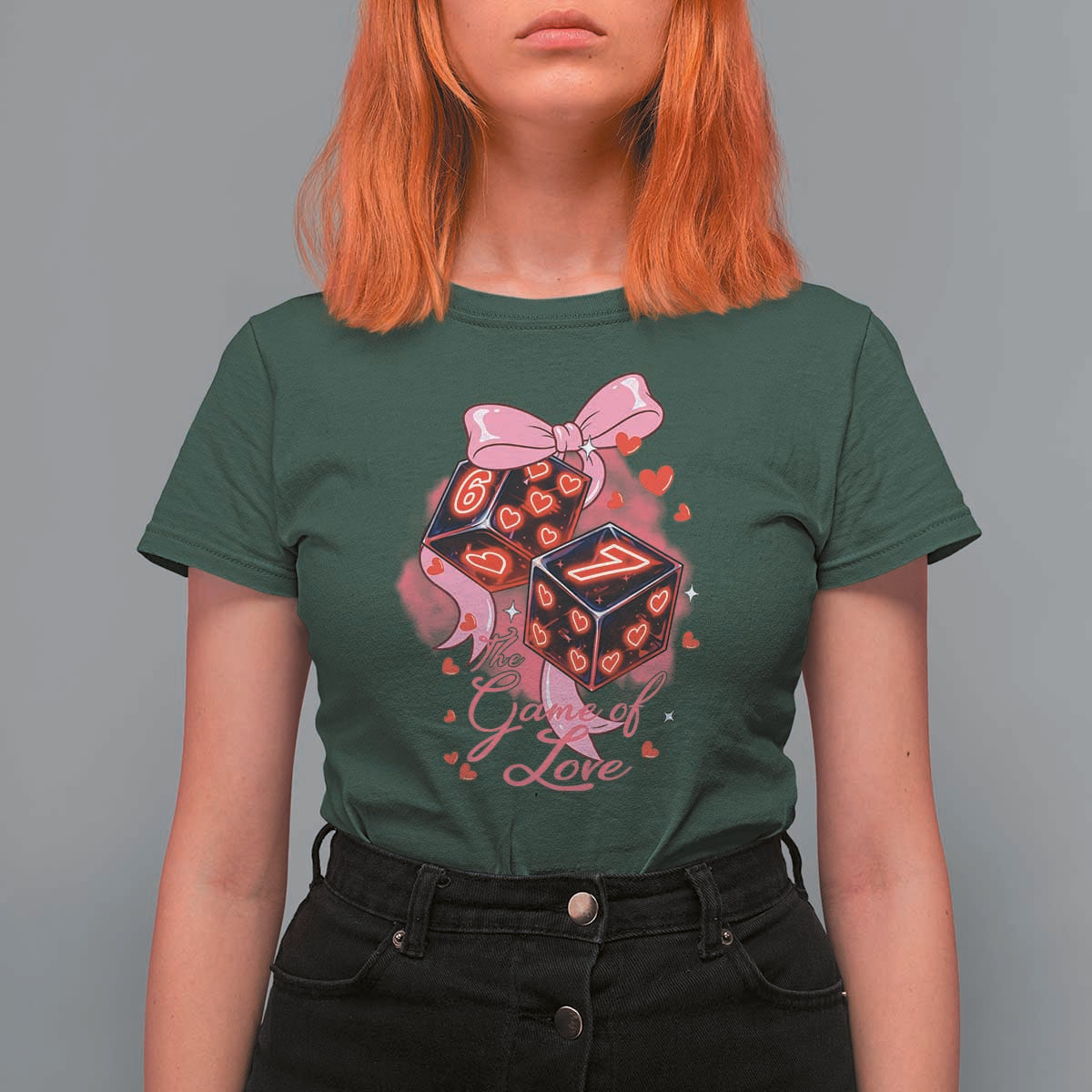 Funny The Game Of Love Six Seven Dice Meme T Shirt For Women