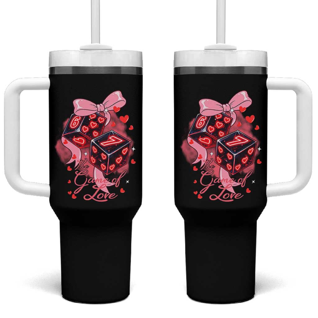 Funny The Game Of Love Six Seven Dice Meme Tumbler With Handle