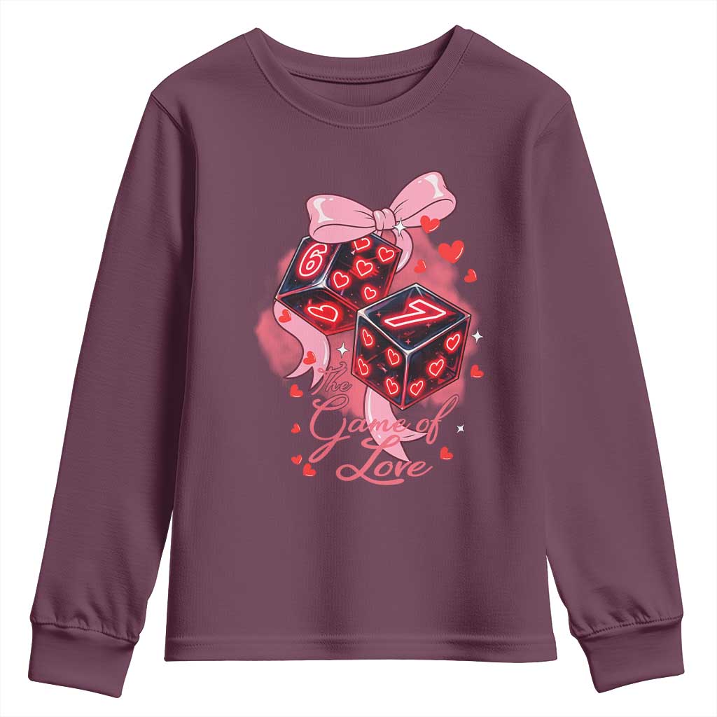 Funny The Game Of Love Six Seven Dice Meme Youth Sweatshirt
