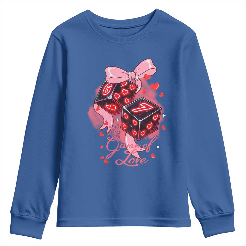 Funny The Game Of Love Six Seven Dice Meme Youth Sweatshirt