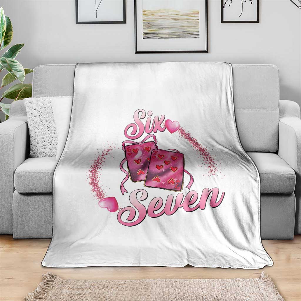 Playing Cards 67 Of Hearts Throw Blanket Six Seven Valentine Meme
