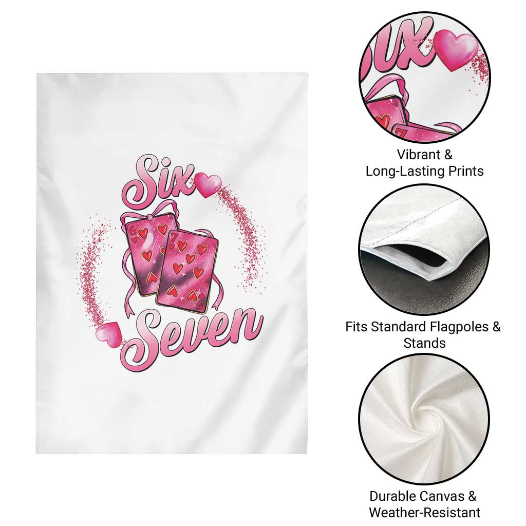 Playing Cards 67 Of Hearts Garden Flag Six Seven Valentine Meme