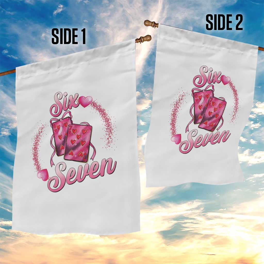 Playing Cards 67 Of Hearts Garden Flag Six Seven Valentine Meme