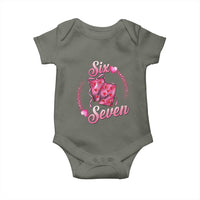 Playing Cards 67 Of Hearts Baby Onesie Six Seven Valentine Meme