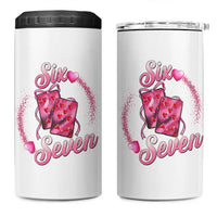 Playing Cards 67 Of Hearts 4 in 1 Can Cooler Tumbler Six Seven Valentine Meme