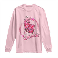 Playing Cards 67 Of Hearts Long Sleeve Shirt Six Seven Valentine Meme