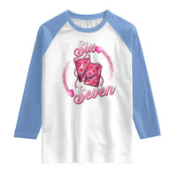 Playing Cards 67 Of Hearts Raglan Shirt Six Seven Valentine Meme