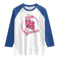 Playing Cards 67 Of Hearts Raglan Shirt Six Seven Valentine Meme