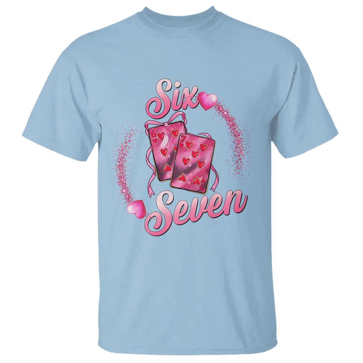 Playing Cards 67 Of Hearts T Shirt Six Seven Valentine Meme