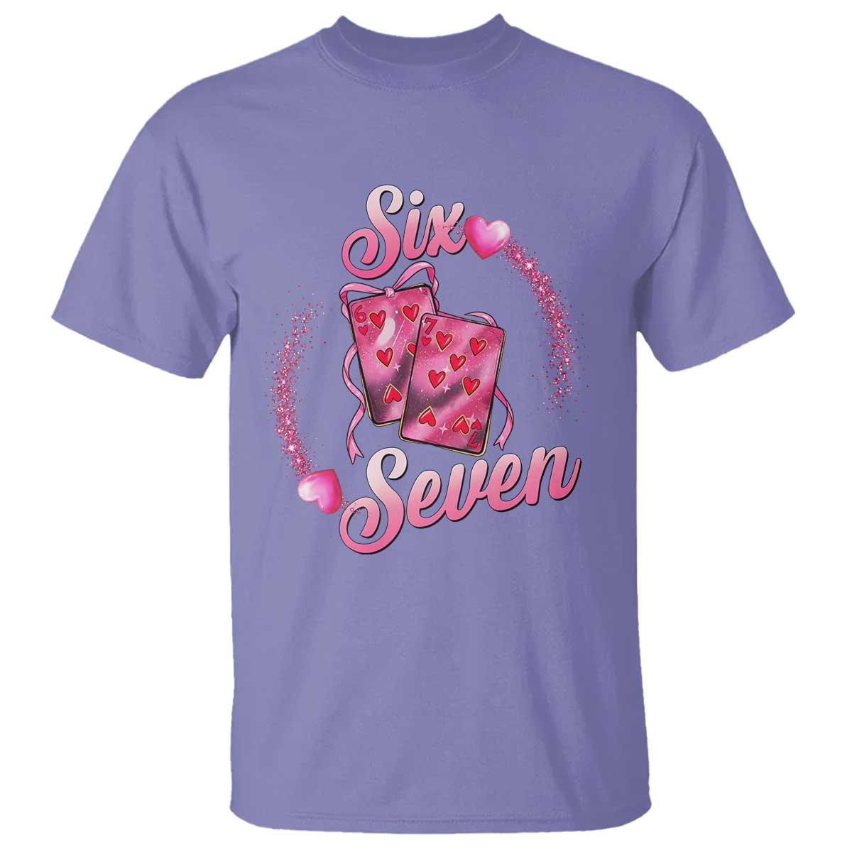 Playing Cards 67 Of Hearts T Shirt Six Seven Valentine Meme