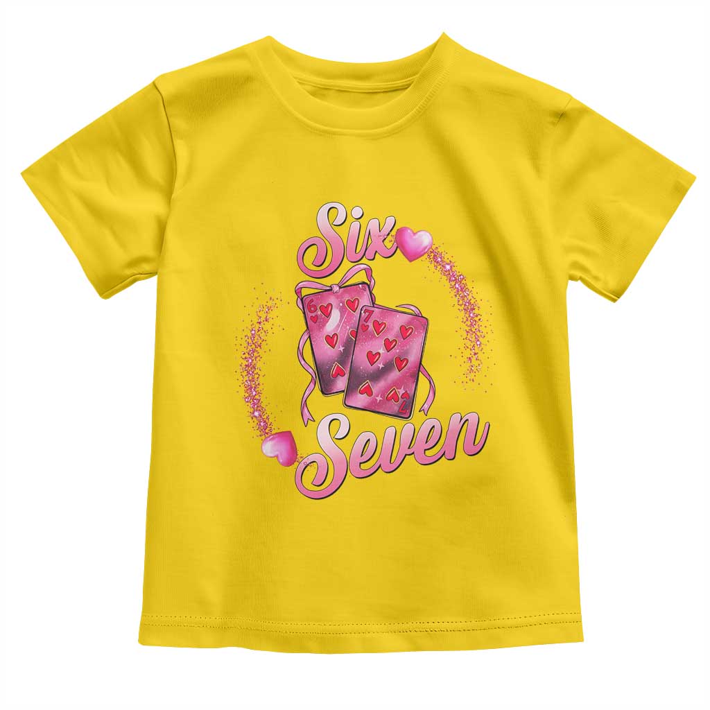 Playing Cards 67 Of Hearts Toddler T Shirt Six Seven Valentine Meme