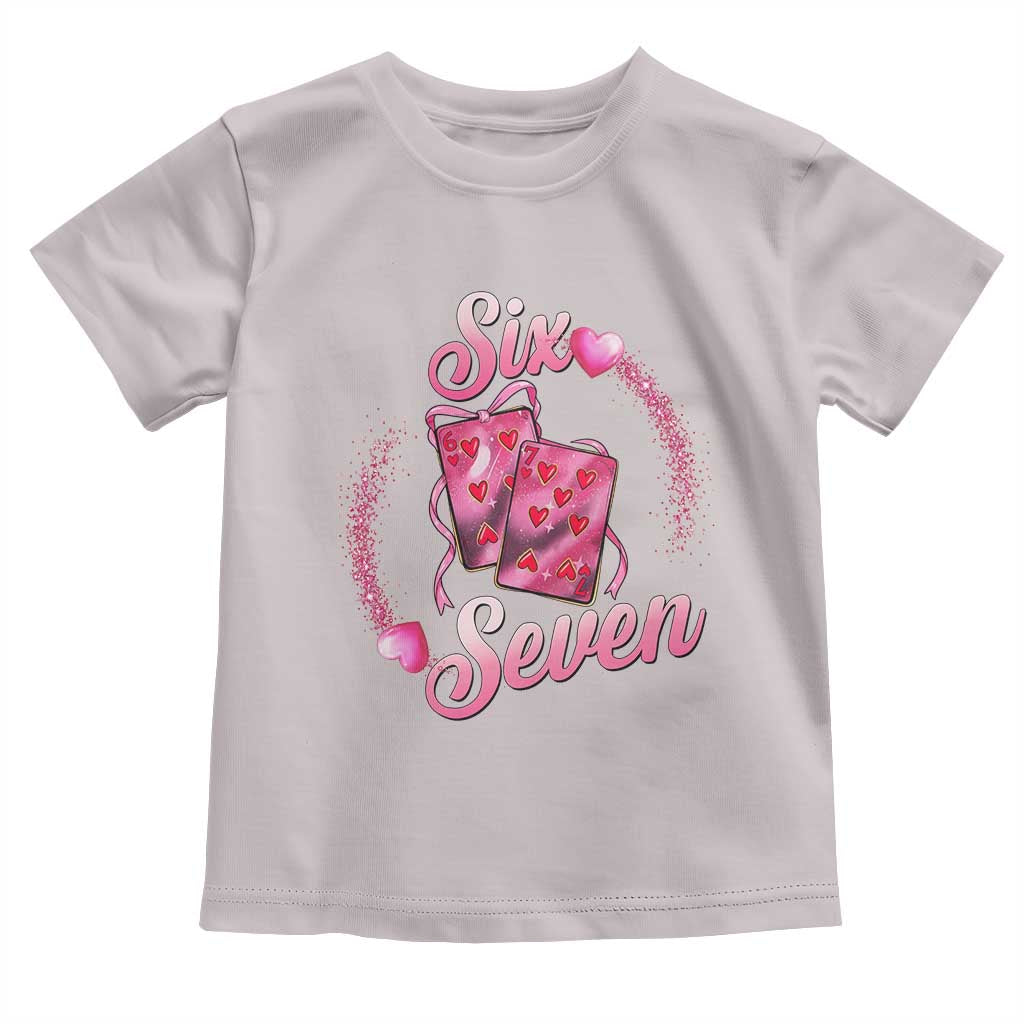Playing Cards 67 Of Hearts Toddler T Shirt Six Seven Valentine Meme