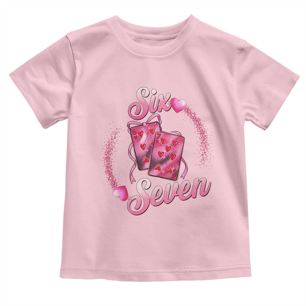 Playing Cards 67 Of Hearts Toddler T Shirt Six Seven Valentine Meme
