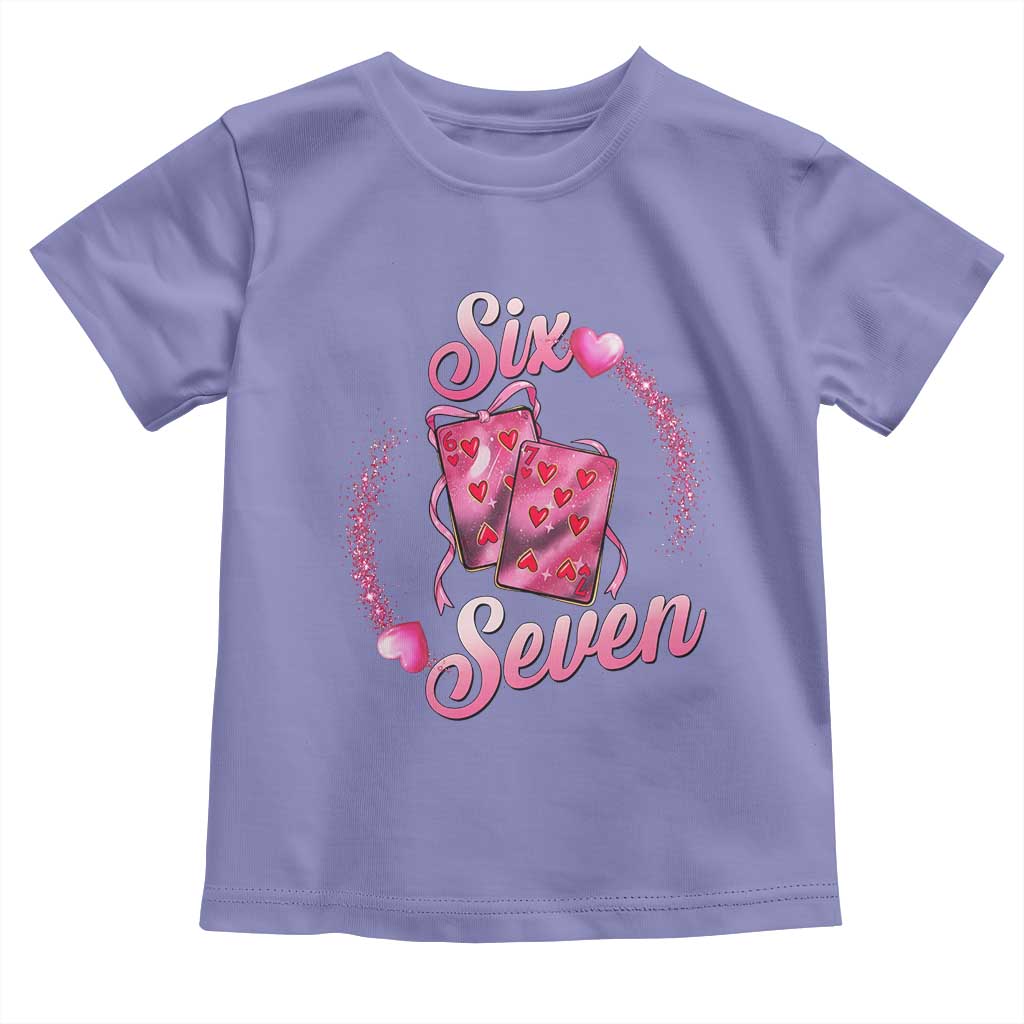 Playing Cards 67 Of Hearts Toddler T Shirt Six Seven Valentine Meme