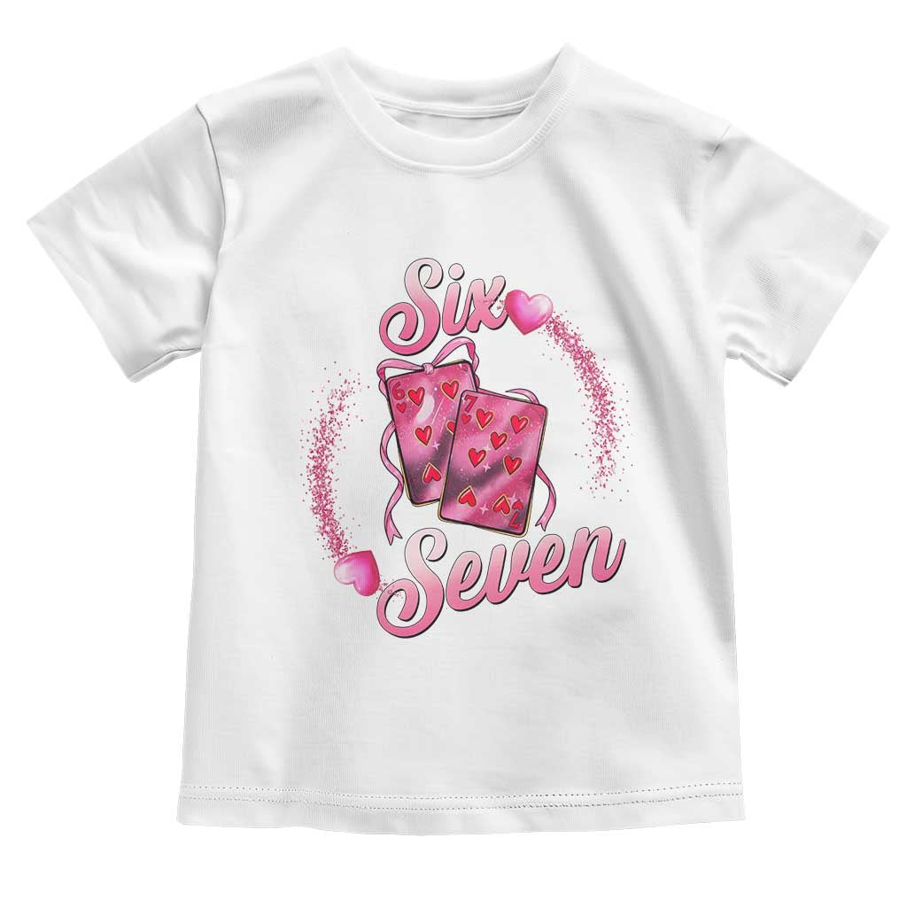 Playing Cards 67 Of Hearts Toddler T Shirt Six Seven Valentine Meme