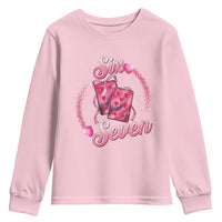 Playing Cards 67 Of Hearts Youth Sweatshirt Six Seven Valentine Meme
