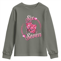 Playing Cards 67 Of Hearts Youth Sweatshirt Six Seven Valentine Meme
