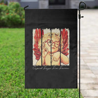 Retro Cupid Says Six Seven Garden Flag 67 Valentines Day