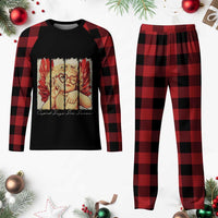 Retro Cupid Says Six Seven Plaid Pajama Set 67 Valentines Day
