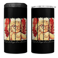 Retro Cupid Says Six Seven 4 in 1 Can Cooler Tumbler 67 Valentines Day