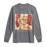 Retro Cupid Says Six Seven Long Sleeve Shirt 67 Valentines Day