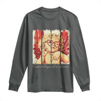 Retro Cupid Says Six Seven Long Sleeve Shirt 67 Valentines Day