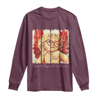 Retro Cupid Says Six Seven Long Sleeve Shirt 67 Valentines Day