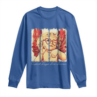Retro Cupid Says Six Seven Long Sleeve Shirt 67 Valentines Day
